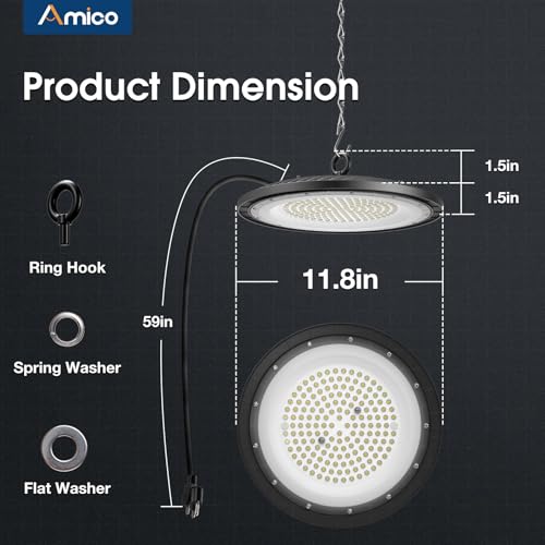 10 Pack UFO LED High Bay Light 200W 28000lm 5000K (10 Count)