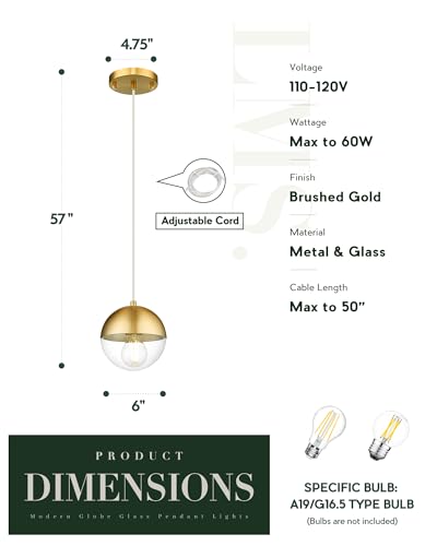 6 inch Modern Pendant Light