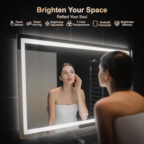 30x50 LED Bathroom Vanity Mirror with Lights