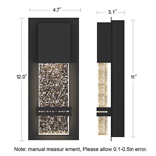 LED Integrated Outdoor Wall Light (2 Count)