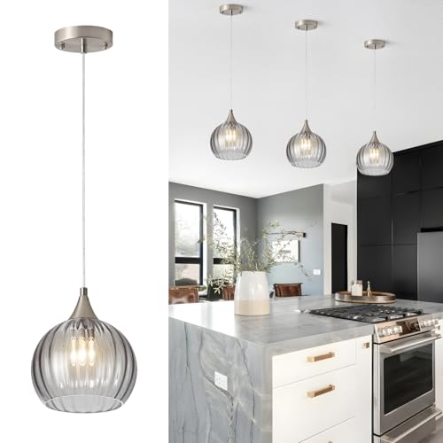 Brushed Nickel Pendant Lights Kitchen Island
