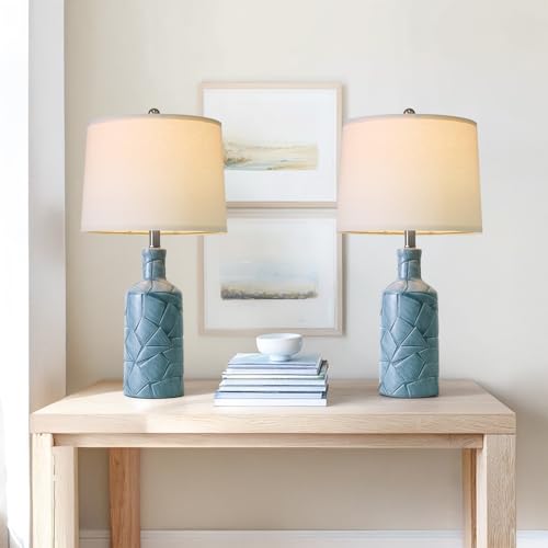 26'' Farmhouse Ceramic Table Lamps Set of 2 (2 Count)