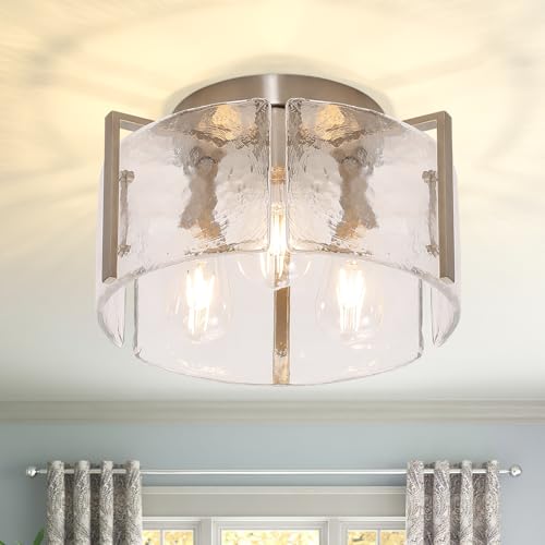 Modern 3 Light Semi Flush Mount Ceiling Light