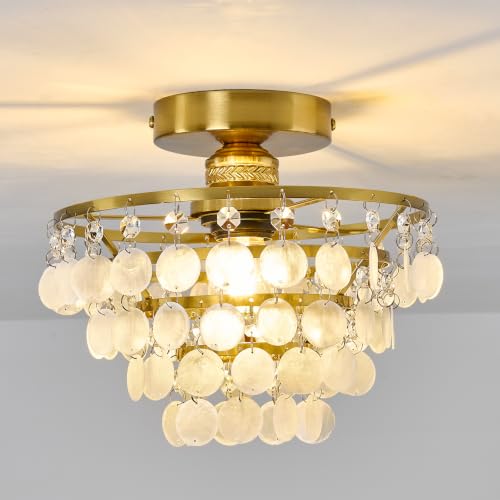 Capiz Shell Ceiling Light