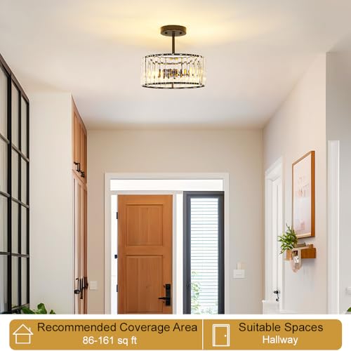 Modern Crystal Ceiling Light