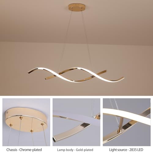 Gold Chandeliers Dining Room Over Table
