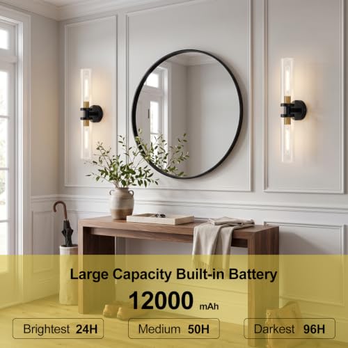 Battery Operated Wall Sconces Set of Two (2 Count)