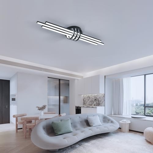 39In Modern Dimmable Linear LED Ceiling Light with Remote