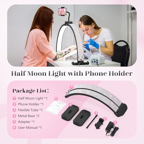 Half Moon Manicure Table Light