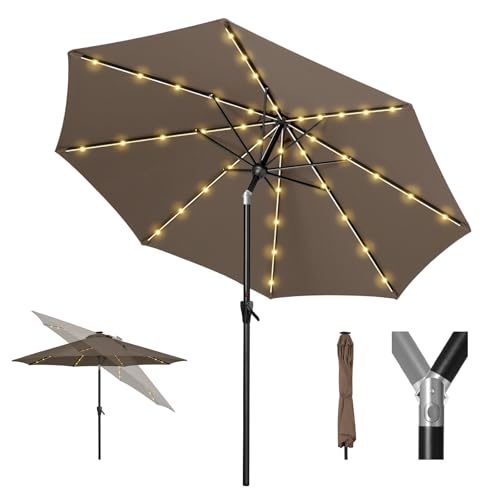 9ft Patio LED Umbrella with light