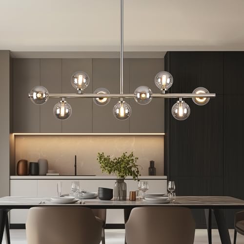 Mid Century Modern Globe Sputnik Chandelier
