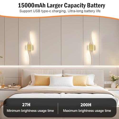 Battery Operated Wall Sconce Set of 2