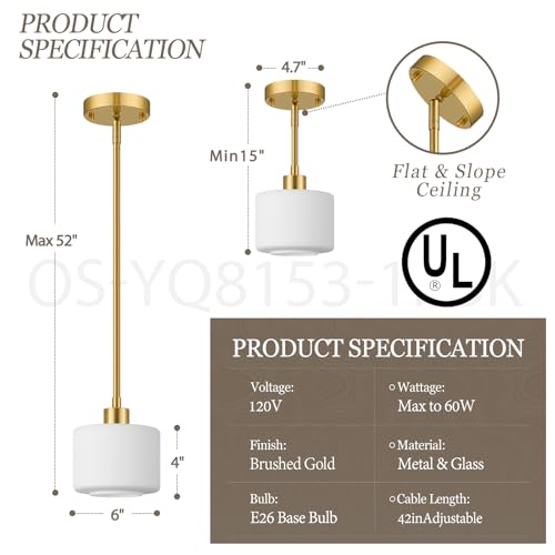 Milk Glass Pendant Lights Kitchen Island