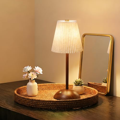 Small Vintage Cordless Table Lamp