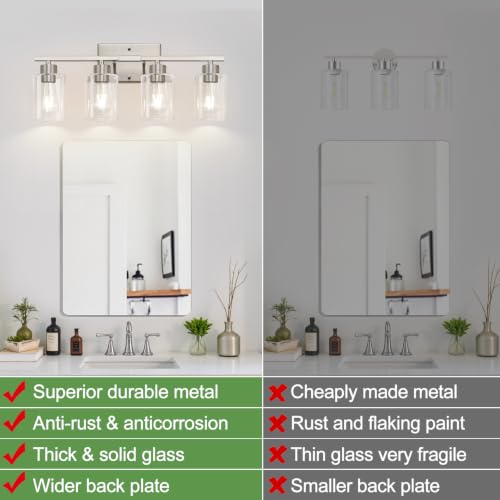 4 Light Bathroom Light Fixtures