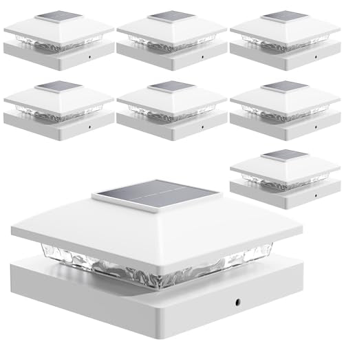Solar Post Cap Lights Outdoor 8pack (8 Count)