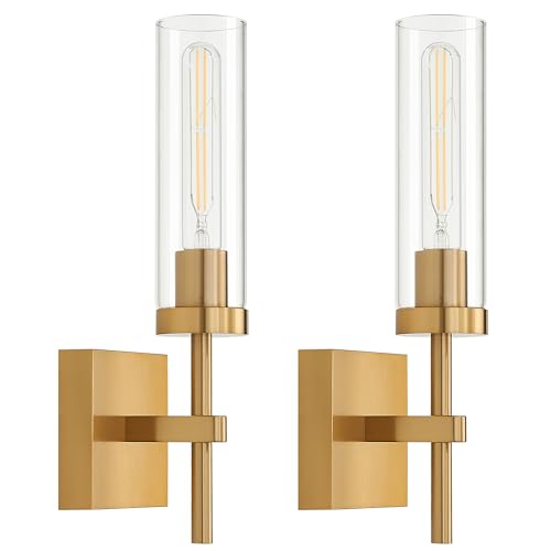 Gold Battery Operated Wall Sconce Set of 2 (2 Count)