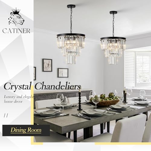 16" Modern Crystal Chandeliers (6 Count)