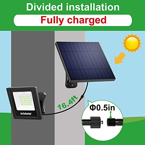 4400mAh Solar Flood Lights 1 Pack Outdoor Solar Security Light