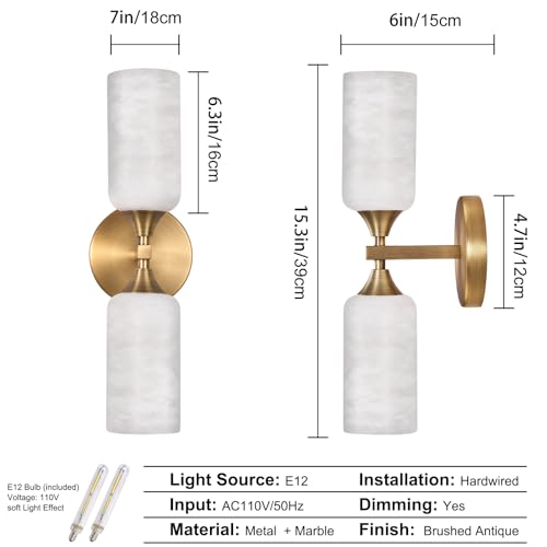 Alabaster Sconce (72 Count)
