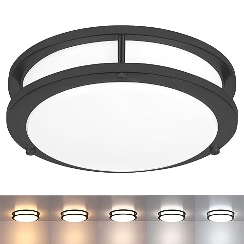 10” Matt Black Ceiling Light Fixture