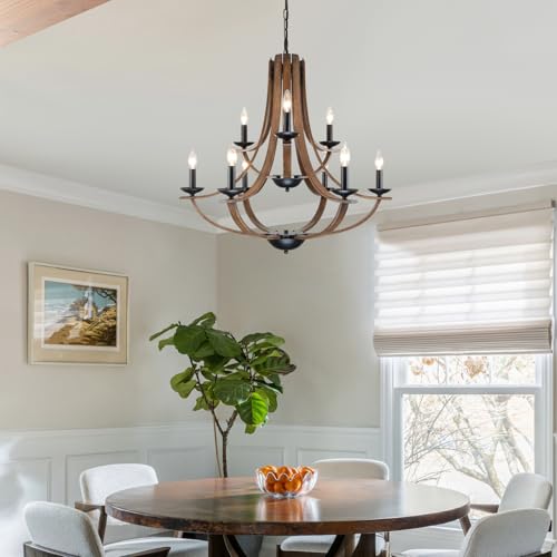Farmhouse Chandeliers for Dining Room Light Fixture
