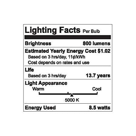 Refresh 60 Watt EQ A19 Daylight Dimmable LED Light Bulb (8 Count)
