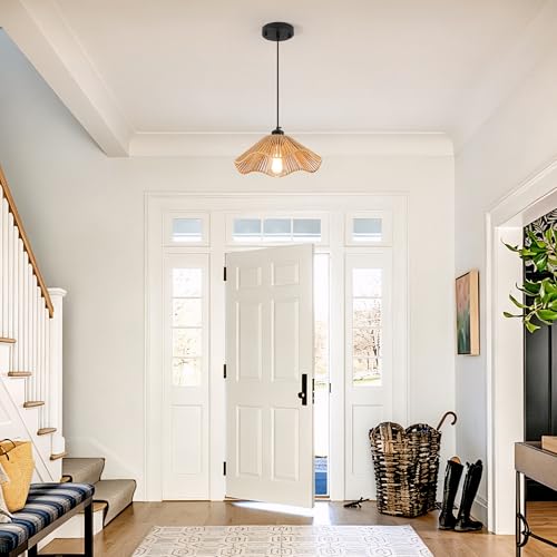 Boho Rattan Pendant Light