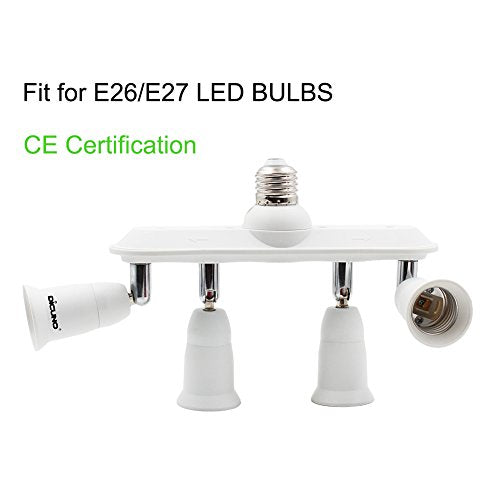 Light Socket Splitter 4 Way Adapter