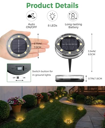 10 Pack Solar Ground Lights (10 Count)