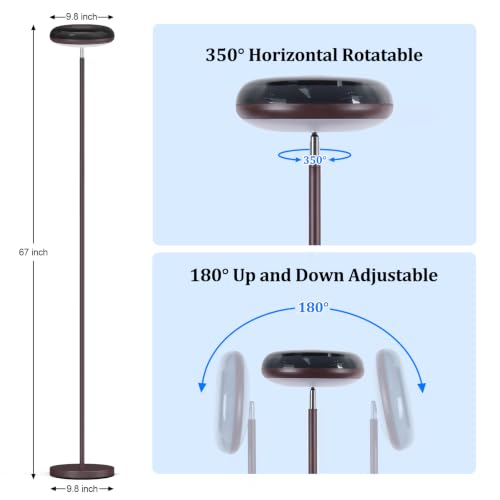 Uplighter Floor Lamp for Living Room (Oil-Rubbed Bronze)