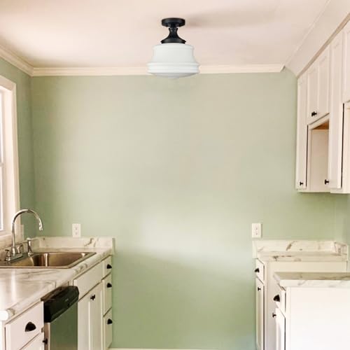 Black Schoolhouse Ceiling Light