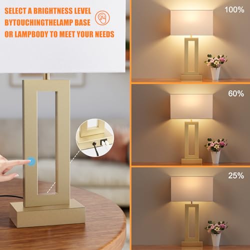 Nightstand Table Lamps for Bedrooms Set of 2 (2 Count)