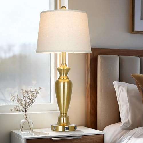 Gold Table Lamp for Living Room Single