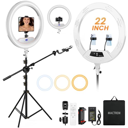 Large 22" Ring Light with Stand