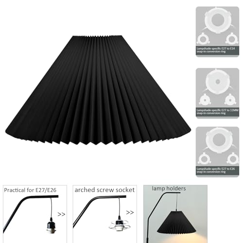 Large Pleated Lamp Shade for Arc