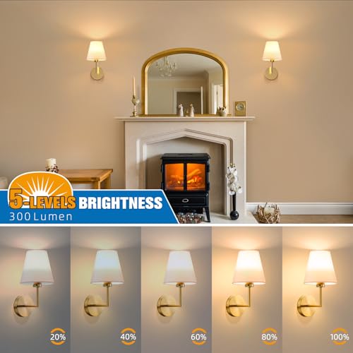13.8 inch Battery Operated Wall Sconce Set of 2 (2 Count)
