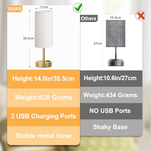 Touch Bedside Lamps for Nightstand