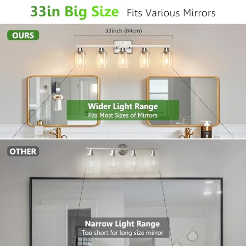 5 Light Bathroom Light Fixtures