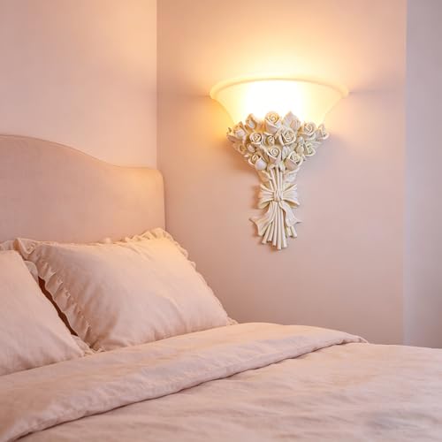 White Flower Wall Sconce 1