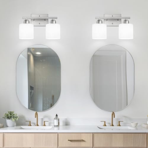 Brushed Nickel Bathroom Light