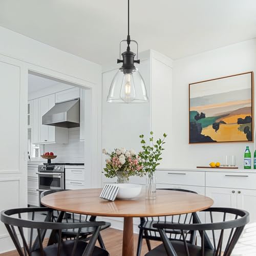 Black Pendant Lights Kitchen Island 2 Pack (2 Count)