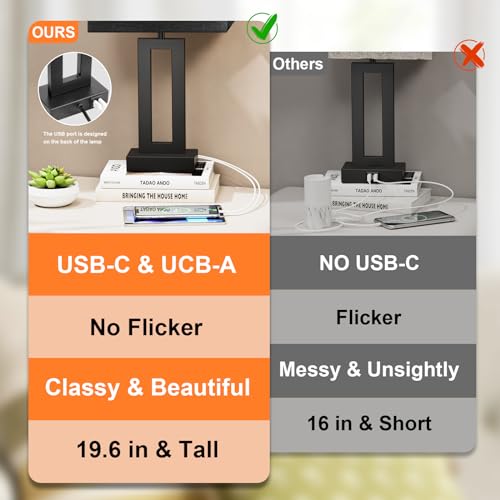 Nightstand Table Lamps for Bedrooms Set of 2 (2 Count)