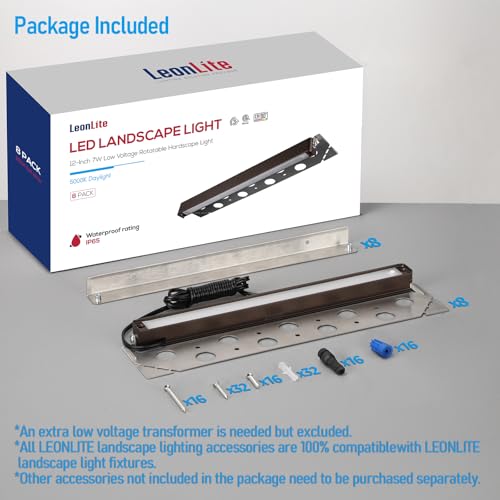 8 Pack 12 Inch LED Hardscape Lighting (8 Count)