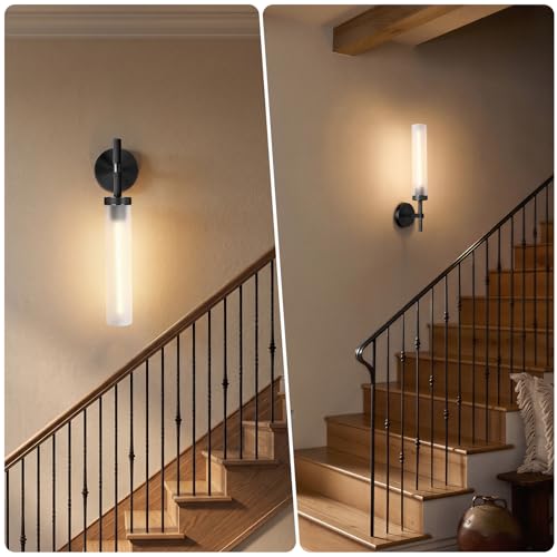 Black Knurled Wall Sconce