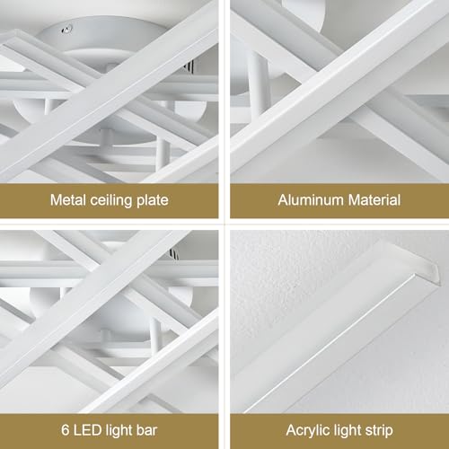 Modern LED Chandelier with Remote Control 6