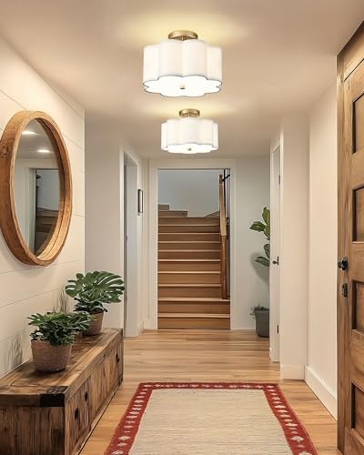 Gold Semi Flush Mount Ceiling Light