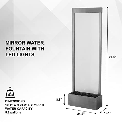 72" Steel Glass Free