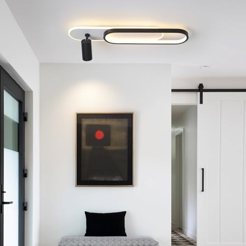 Modern LED Ceiling Light 34.1" Linear Black Linear Ceiling Lights