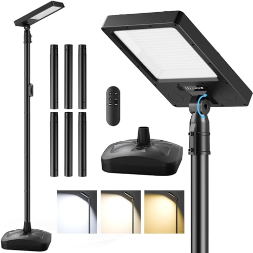 102" Solar Outdoor Street Lights with Pole & Remote